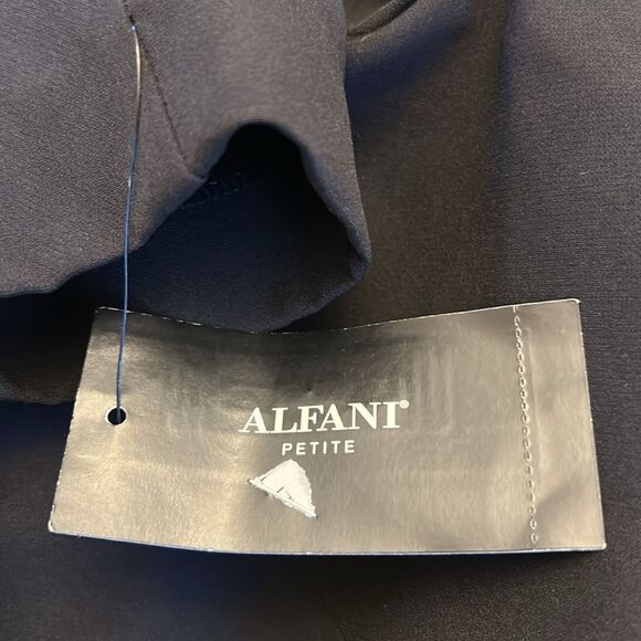 Alfani deep black button front blazer Size SP New - Picture 8 of 11